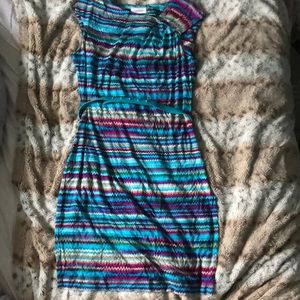 Calvin Klein Vibrant Dress with Belt